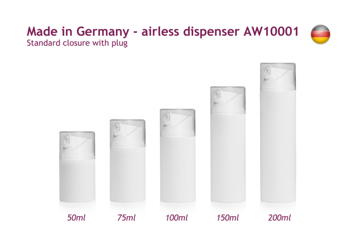  Skin care — New airless systems made in Germany